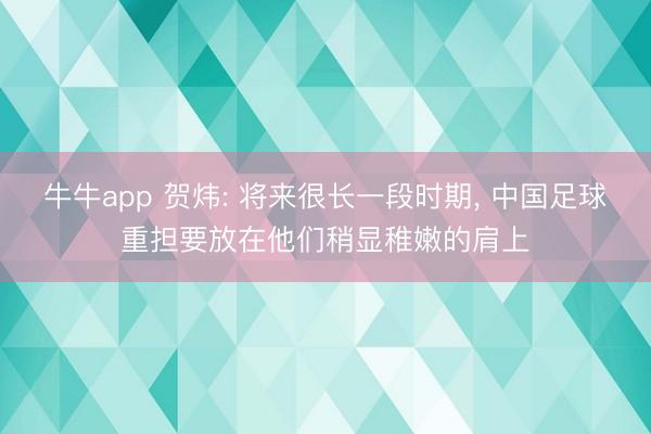 牛牛app 贺炜: 将来很长一段时期, 中国足球重担要放在他们稍显稚嫩的肩上