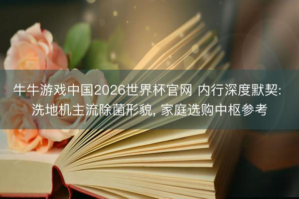 牛牛游戏中国2026世界杯官网 内行深度默契: 洗地机主流除菌形貌， 家庭选购中枢参考
